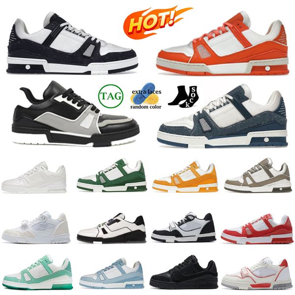 

2024 trainer sneaker casual shoes for men women designer platform sneakers black green blue red mens womens outdoor sports trainers, Item#18