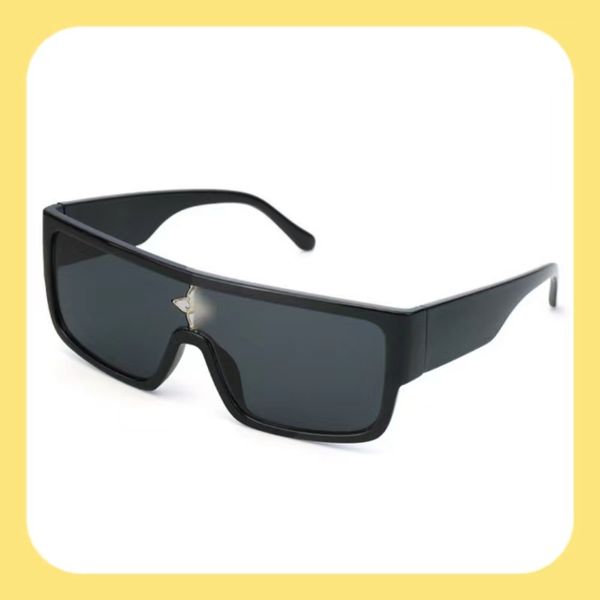 

Fashion brand Millionaire sunglasses Fashion one-piece square frame sunglasses suitable for outdoor travel beach parties street carnival Anti-UV400