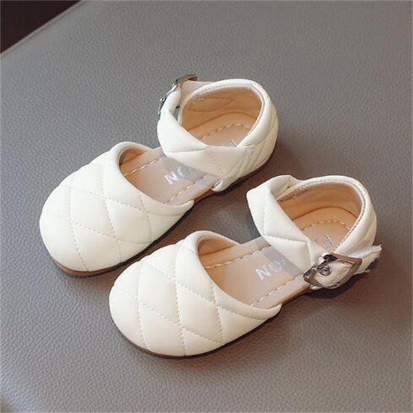 

New Style Children Sandals Toddler Girls Summer Beach Slides Kids Baby Slip-on Slippers Lightweight Closed Toe Princess Leather Shoes, Red