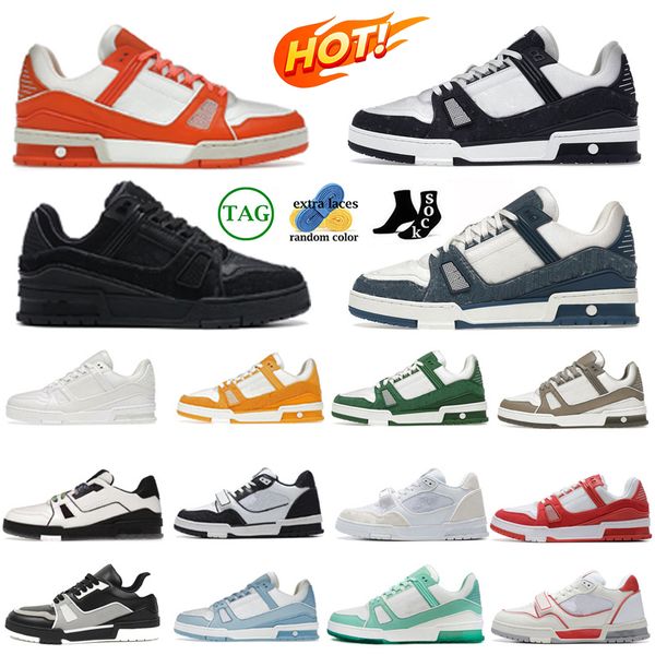 

2024 trainer sneaker casual shoes for men women designer platform sneakers black white blue red mens womens outdoor sports trainers, Item#4