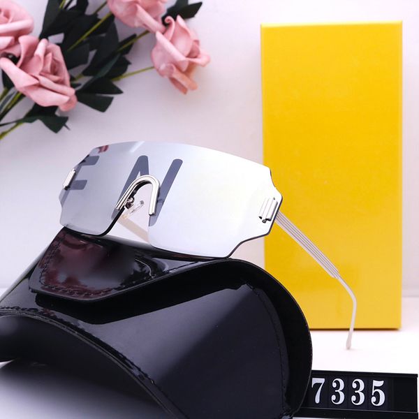 

Designer Womens Sunglasses Frameless Sunglasses Oversize Frame Polarized Luxury Letters Glasses Casual Sun Glass Metal Legs Goggle Outdoor Eyeglasses UV400