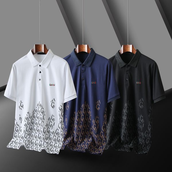 

2024 designer stripe polo shirt t shirts polos mens High street fashion polo luxury T-shirt, #2