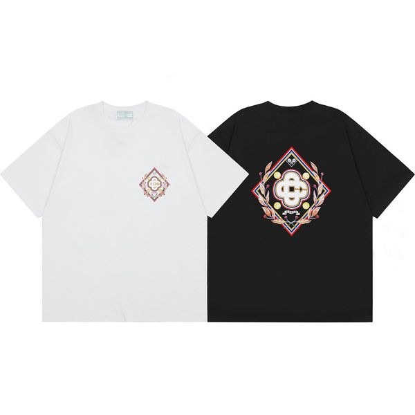 

T Shirts Letter Pattern Casual Italy Tees Mens Unisex Tops Summer Short Sleeve, White