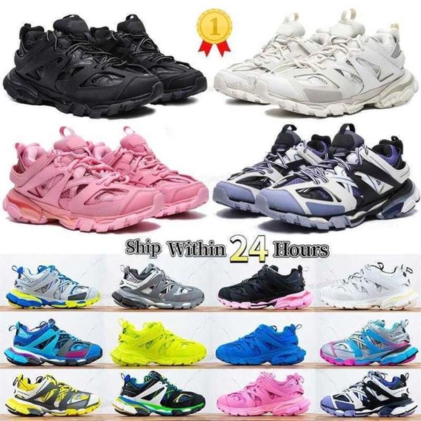 

Parisiga Shoe track Casual Shoes Track sneakers 3.0 S Paris Men Women Triple White Black Pink Grey Blue Platform Tracks 3 Sport Sneaker size, 1_a