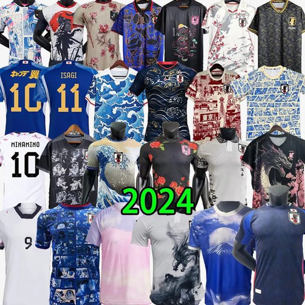 

2024 Japan Soccer Jerseys Cartoon UEDA ITO ISAGI ATOM TSUBASA MINAMINO DOAN KUBO MITOMA TOMIYASU ENDO NAKATA 23 24 25 Japanese uniform Football Shirt T Chinese dragon, F14