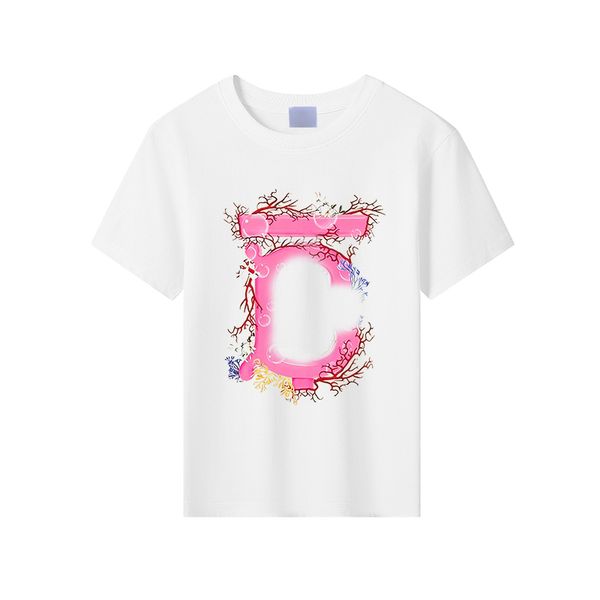 

Childrens BUR pure cotton short sleeved kids designer clothes boys girls t-shirt classic 10 colors tshirts Round neck top CSD2403216, Purple