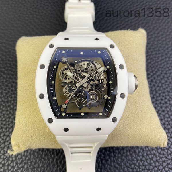 

Womens Watch RM Wrist Watch Wristwatch RM055 Machinery 49.9*42.7mm Hollow Fashion Wrist White Ceramic RM055