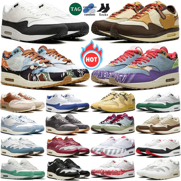 

Max 1 87 Mens Sneakers Running Shoes Maxs White Black Noise Aqua University Red Blue Stadium Maroon Pink grey Womens Trainers 36-45, Color 2