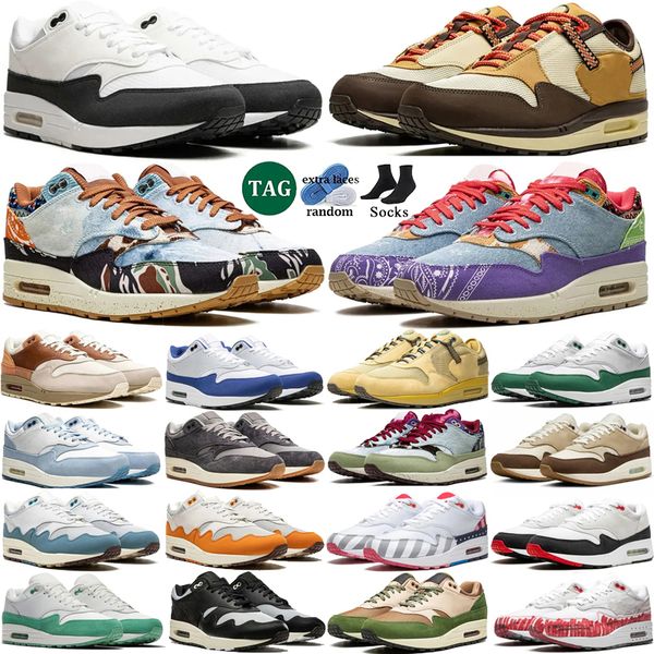 

Max 1 87 Mens Sneakers Running Shoes Maxs White Black Noise Aqua University Red Blue Stadium Green Maroon Pink Womens Trainers 36-45, Color 14