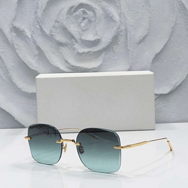 

Fashion Rimless Sunglasses 2024 Women Men Vintage Brand Design Gradient Lenses Outdoor Protection Classic Retro UV400