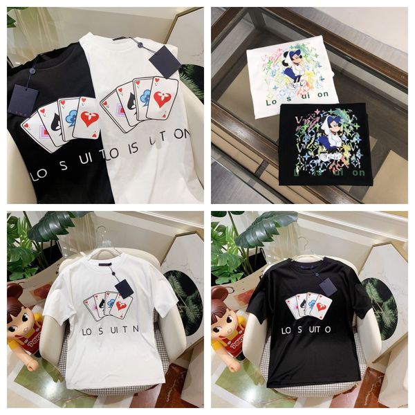 

Famous Mens High Quality Print Round Neck Short Sleeve Black White tshirt Fashion Men Women Tees polo shirts top tee, 2.