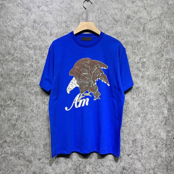 

Mens design t shirt Round neck Men Unisex Casual Short Sleeve eagle Summer Tee Hip Hop street short T Shirt T-Shirts, White