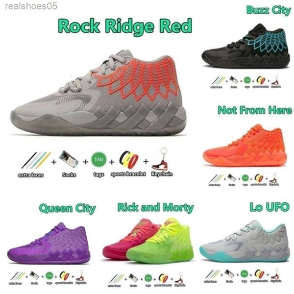 

LaMe Sports Shoes Designer LaMe Ball Basketball Shoes Rick and Queen City Not From Here Black Blast Ufo Men Trainers Sports Sneakers Outdoor Run, Color5
