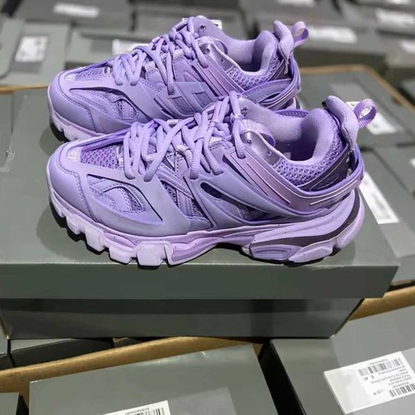 

Designer Luxury Brand Men Women Shoes Track 3 3.0 Triple White Black Sneakers Tess.s. Gomma Leather Trainer Nylon Printed Platform Trainers Shoe, 17_a