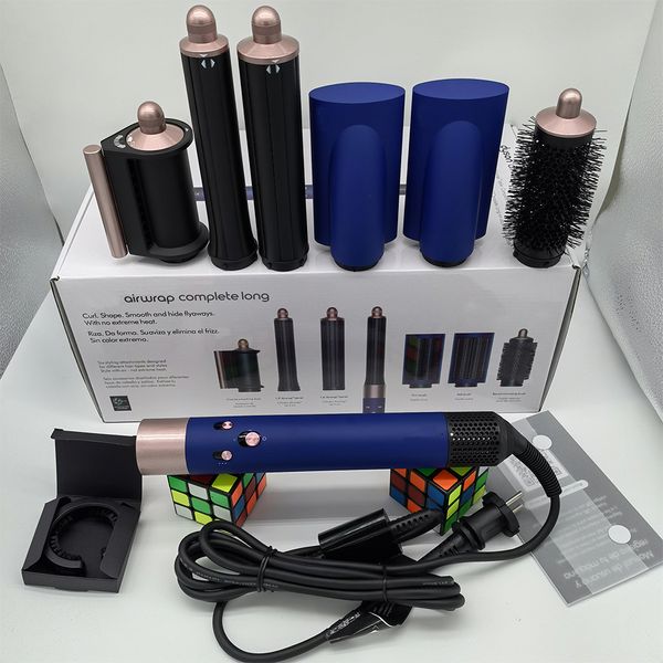 

New HS05 Complete 8 Heads Multi-functional Curling Iron Professional Salon Hair Dryer Tool EU UK US Plug Curling Iron Set with Accessory tools Storage Box
