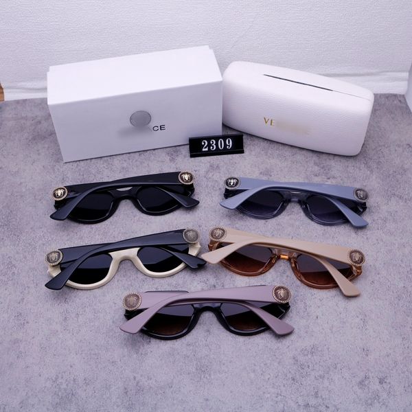 

Fashion Designer Sunglasses Classic Eyeglasses Goggle Outdoor Beach Sun Glasses For Man Woman Optional Triangular signature 5 colors