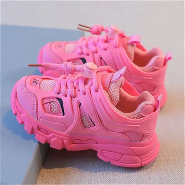 

Fashion Kids Luxury Designer Sneakers Spring Autumn Children Shoes Boys Girls Sports Breathable Kid Baby Youth Casual Trainers Toddlers Infants Athletic Sneaker, Pink