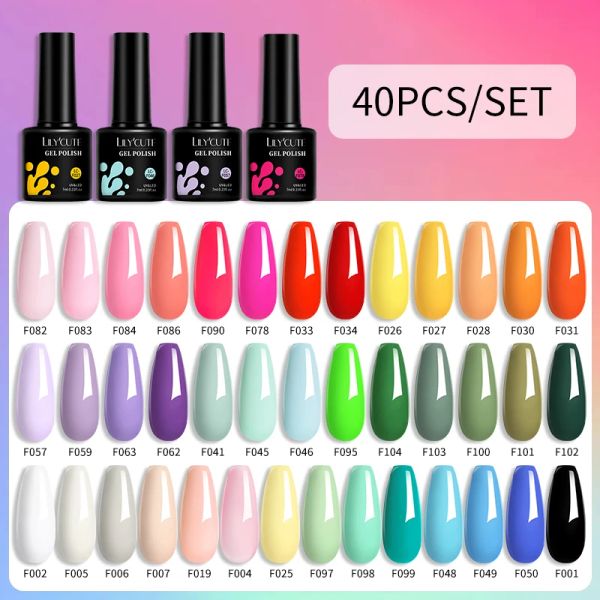

LILYCUTE Kits 7ML Gel Nail Polish Set Nail Art Colorful Glitter Nail Gel Kit Vernis Semi Permanent Manicure Set Soak Off UV Gel
