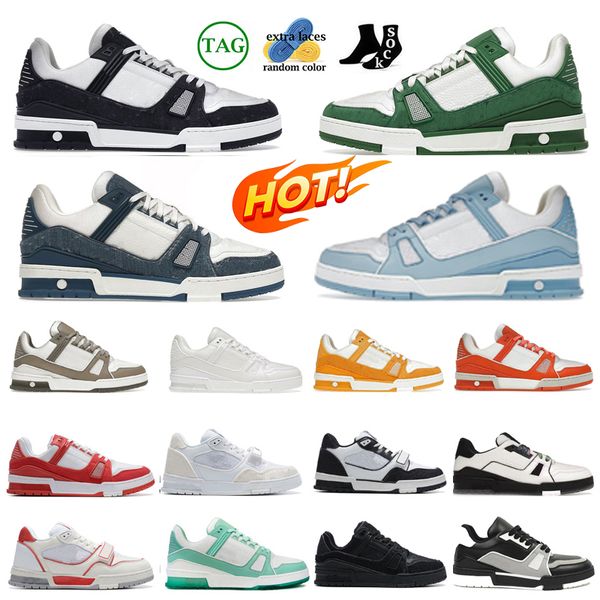 

trainer sneaker casual shoes for men women designer platform sneakers black white brown red green mens womens outdoor sports trainers 36-45, Item#15