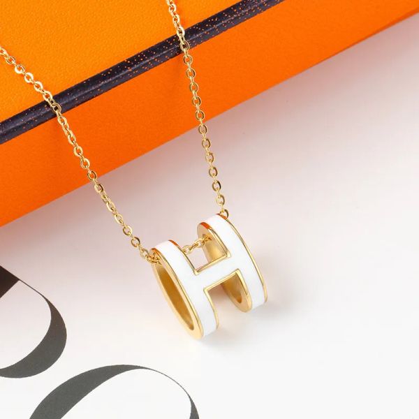 

Necklace women gold chains necklaces for womens jewelry designers neck chain clavicle diamond pendant personality titanium steel With original box