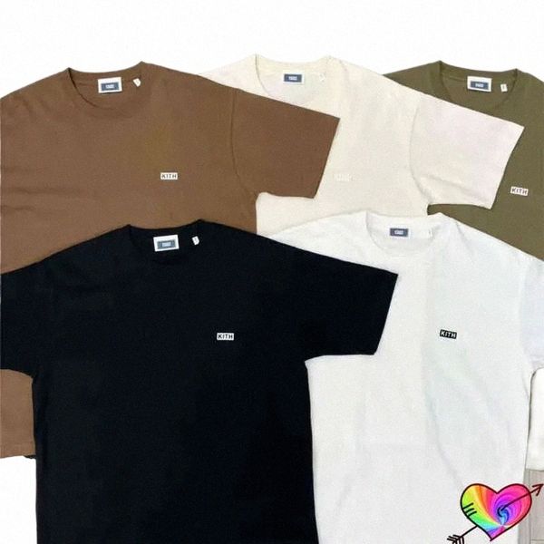 

five Colors Small KITH Tee 2022ss Men Women Summer Dye KITH T Shirt High Quality Tops Box Fit Short Sleeve X5Qb#, 4_color