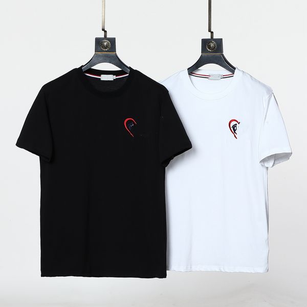 

2024 New Summer Round Neck Pullover Short Sleeve Printed Versatile Casual T-shirt, White