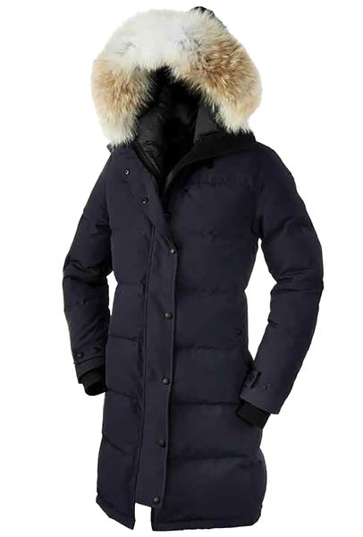 

Canada jacket Clothes Plus Size Coats Winter Down jakcet top qulaity Outerwear parka Big real wolf Fur Hooded Women Coat Doudoune Femme jackets, Deep blue