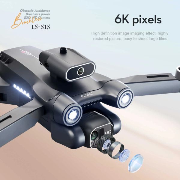 Mini Drone 6K Profesional 8K Cameras Obstacle Avoidance Aerial Photography Brushless Foldable Vr Drones With 4K Camera And Gps 3 Axis Gimbal Aircraft Manufacturer