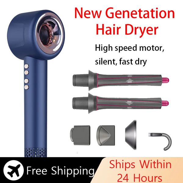 

Leafless Ionic Hot & Cool Blow Dryer Negative Ion Technology for Smooth, Shiny Hair | 110V/240V Worldwide Voltage, Black
