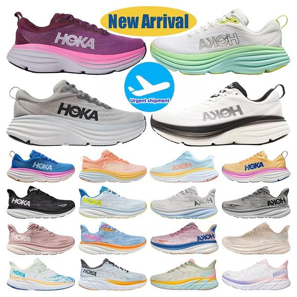 

Bondi One 8 Running Shoes Womens Sneakers Clifton 9 White Mens Trainers Runnners 36-45 Athleisure Daily Outfit The new listing Hot Sale, Grey