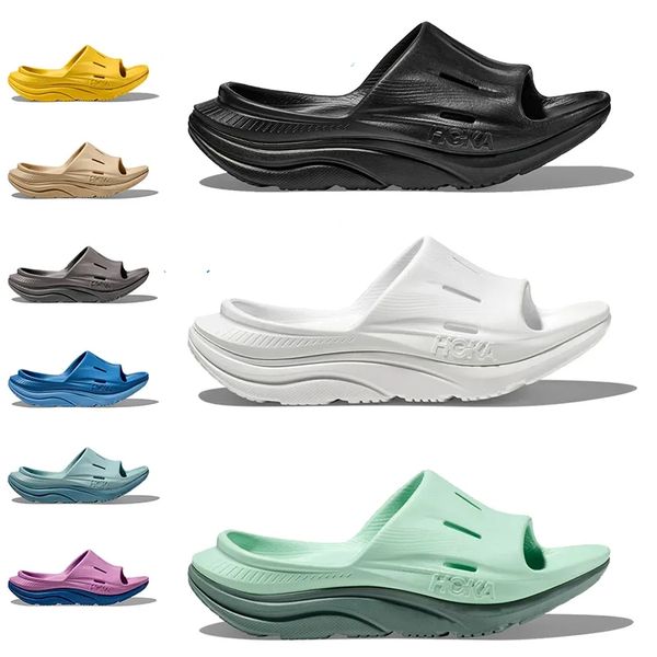 

HO KA One Ora Recovery Slide 3 OG Blue Shoes Mens Women Sandals Designer Slippers Yellow White Black Beige Green Beach