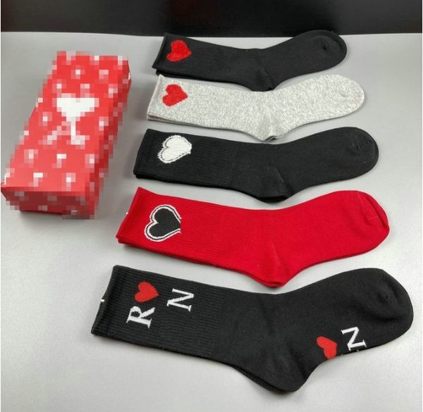 

Designer womens mens foot socks five brands of luxurys sports Stockings Sock winter net letter knit sock cotton with boxes RTJDFKD, Clear