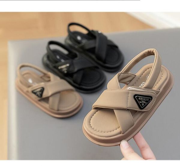 

Children Summer Beach Sandals 2023 Korean Edition Girls Roman Sandal Sandles Breathable Kid Shoe For Girl Zapatos, Black