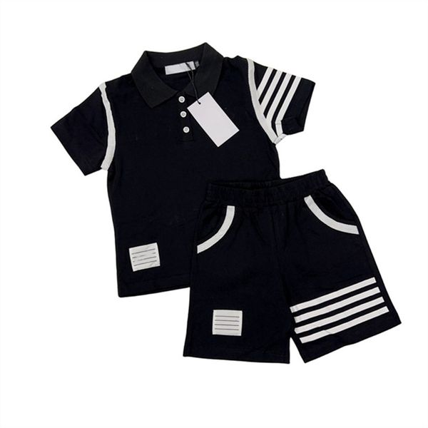 

Designer baby kids Tshirts Shorts Sets toddler Boys Girls Clothing set Clothes Summer white black Luxury Tracksuit youth Sportsuit R02, Red