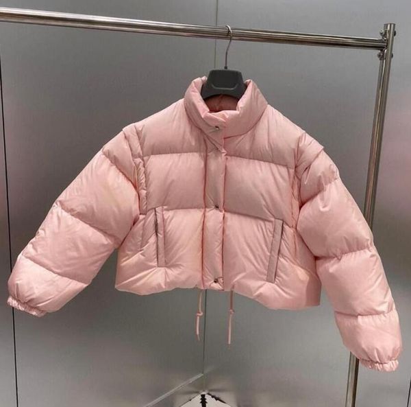 

Fashion Women Jackets Winter Lady Designer Jacket With Stylish Letters Highly Quality Sleeves Removable Windbreaker Womens Streetwear Parkas Coats 4 Colors, Black