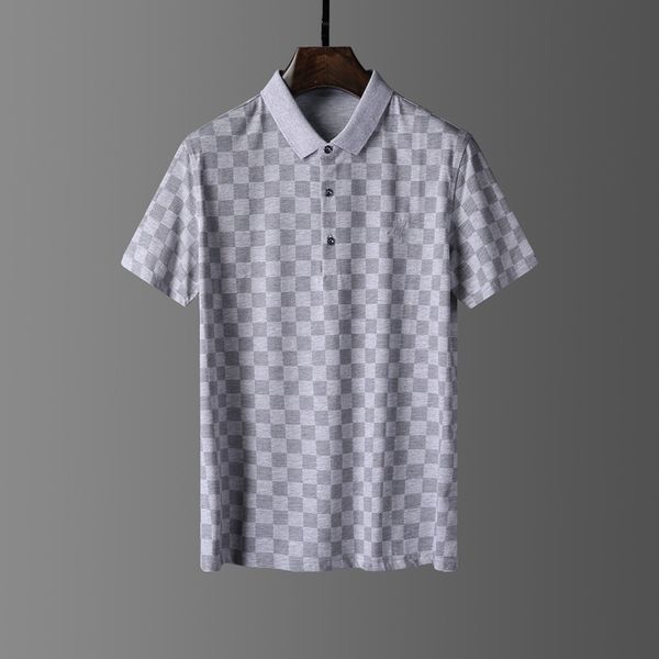

Fashion Designer Mens Polos Shirts Men Short Sleeve Cotton T Shirt Single Lapel Shirt Jacket Sportswear, #4