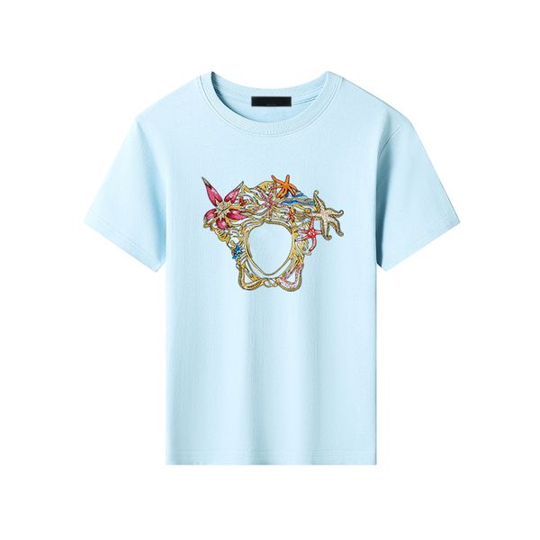

Designer kid t shirt fasion kids designer clothes 100% cotton baby Short Sleeve toddler tee luxury brand letter girl boy wicking quick drying CXD2403271-6, Yellow