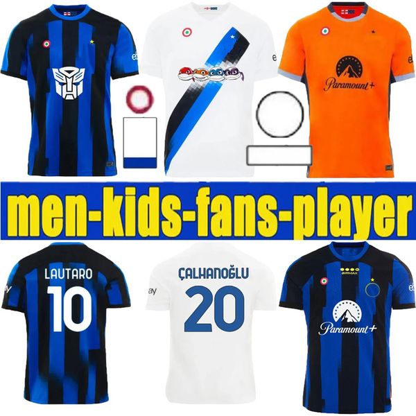 

new Lautaro Martinez Soccer Jersey Inters 2023 24 Kids Milans Football Shirts Uniforms Nicolo Barella Bastoni Marcus Thuram Klaassen Calhanoglu Pavard Kit Uniform, Beige