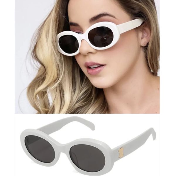 

Quality French concise round polarized sunglasses uv400 women fashion celebs bold acetate 52goggles triomp oval frenc high street snap224fullset design case