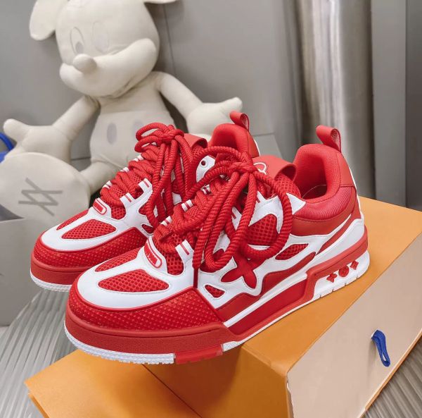 

Skate Sneakers Designer shoes fashion shoes Women Men Mesh Abloh Sneaker Platform Virgil Maxi Casual Lace-up Runner Trainer Shoes outdoor shoes, Grey