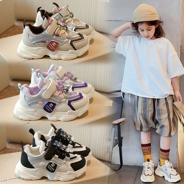 

Kids Sneakers Casual Toddler Shoes Running Children Youth Baby Sport Shoes Spring Mesh Boys Girls Kid shoe Black Pink size 26-37 K08O#