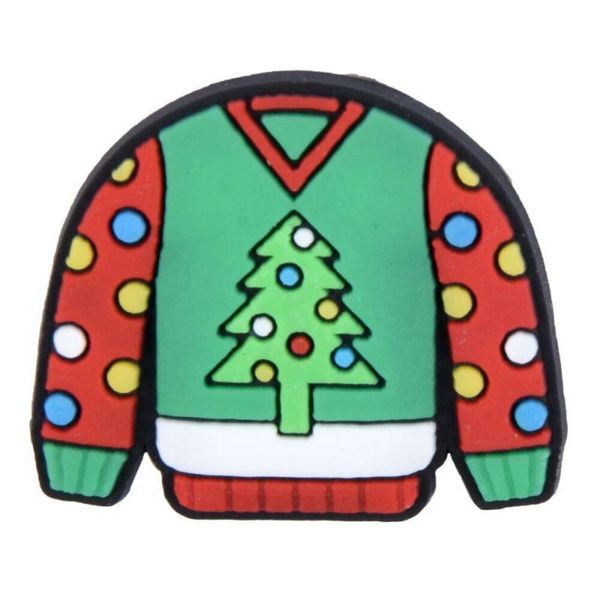 

hot selling Ugly Christmas Sweater Silicone focal beads pvc clog charms shoes decoration