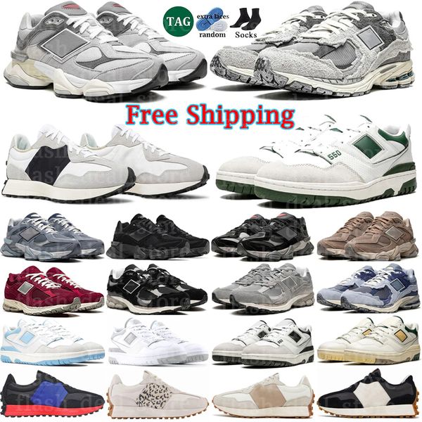 

Free Shipping Designer Shoes men new 9060 2002r 550 327 men woman Running Shoes Sea Sallt Quartz Grey Triple Black White Green Grey Sneakers sport Outdoor 36-45, Multi