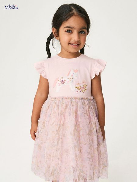 

Girls' Cotton Summer Dress: Pure Comfort for Your Little Princess, Pink