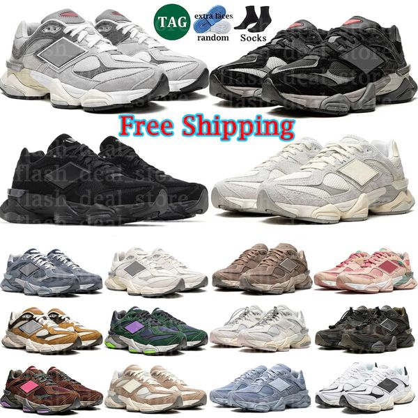 

Free shipping new 9060 Sneakers Designer Shoes Grey Black Quartz Grey Mushroom Cookie Pink Sea Salt Moon Daze Sneakers mens sport Outdoor Shoes size 36-45, Color 28