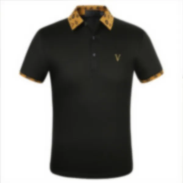 

Designer Mens Polo Shirt Casual Short Sleeve Mens Fashion Loose Lapel Half Sleeve Mens T Shirt, #2