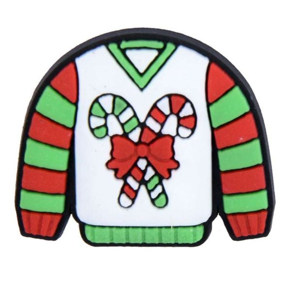 

Ugly Christmas Sweater Silicone clog charms pen decoration charms holiday gifts
