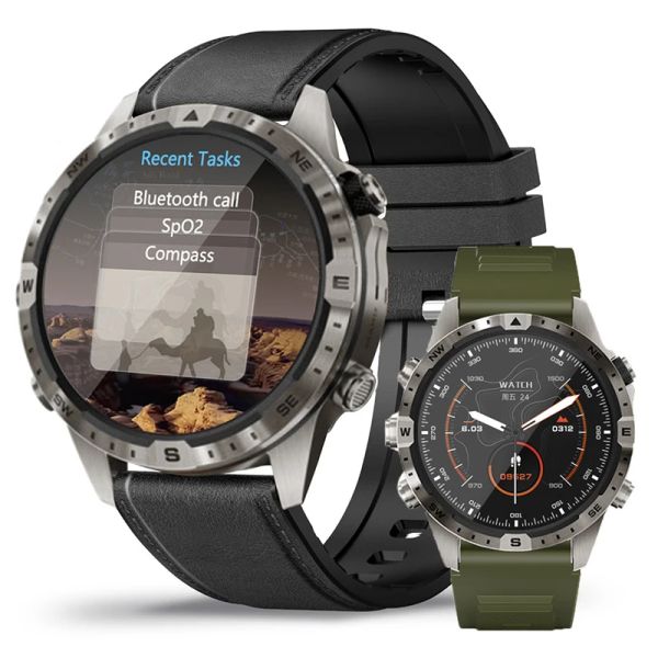 

NEW 2024 Smart Watch GT45 Men Bluetooth Call Outdoor Sports Voice Assistant Compass Health Monitoring Fiess Tracker Smartwatch watch