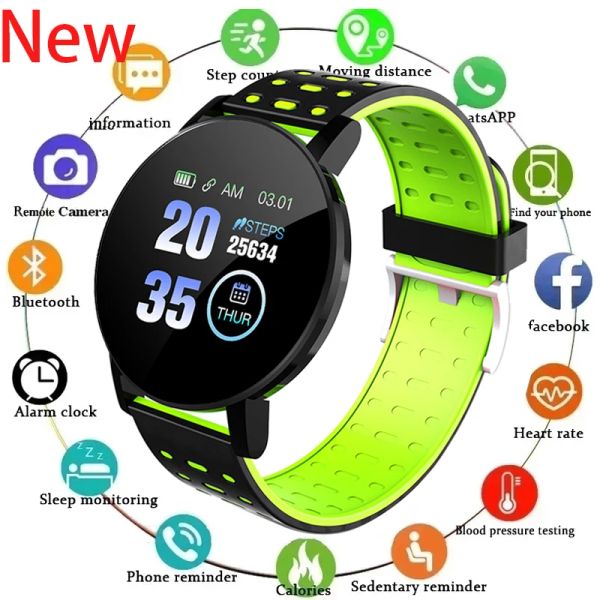 

Clock Alarm Smart Wristband 119plus Motion Pedometer Color Screen Bluetooth Bracelet Watch Multi Functional Smartwatch Android watch