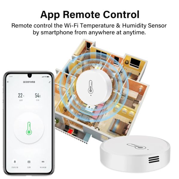 Tuya Smart Home Zigbee Temperature Sensor Humidity Scene Life APP Control Vias Alexa Google Assistant